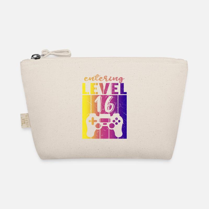 Level 16 Gaming Controller 16. Geburtstag Bio-Täschchen