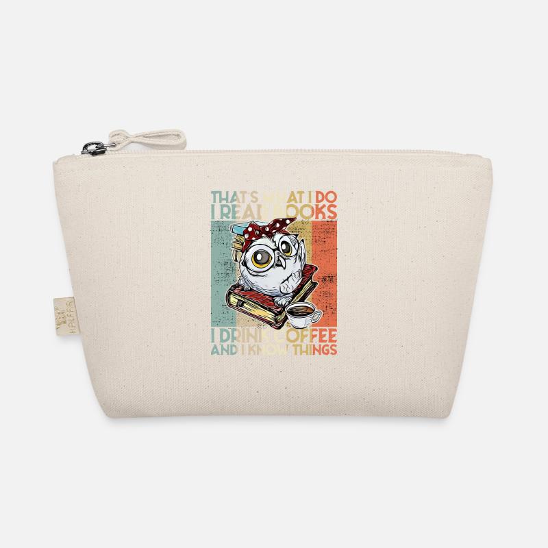 Thats what i do i read books Eule Kaffee Bio-Täschchen