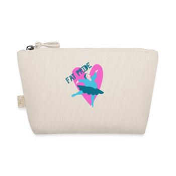 Fat Pride! Happy fat woman dancing - Organic Pouch - nature - Front
