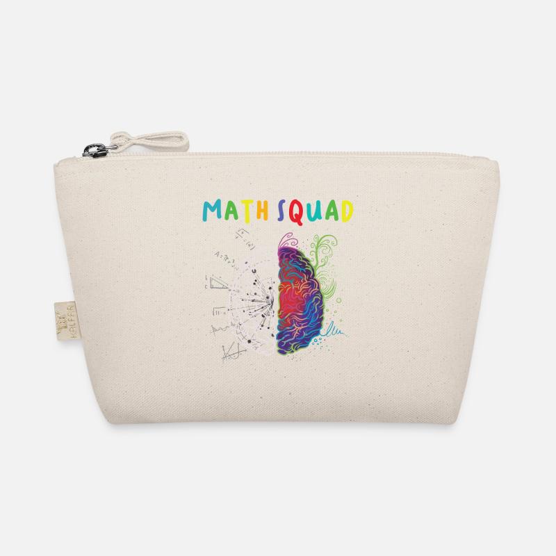 Math Squad Math Teacher Artistic and Logical Brain Organic Pouch