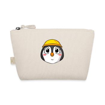 Pinguin Baustelle - Bio-Täschchen - Natur - Vorne
