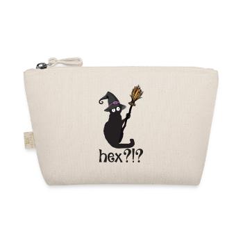 Hex Witch Cat Halloween - Organic Pouch - nature - Front