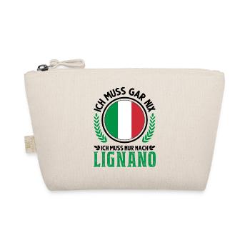 Lignano Italien Urlaub Reise Geschenk - Bio-Täschchen - Natur - Vorne