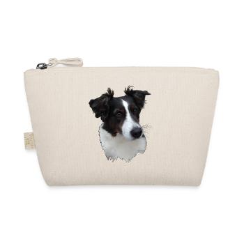 Lumpi,black/white with brown eyes - Organic Pouch - nature - Front