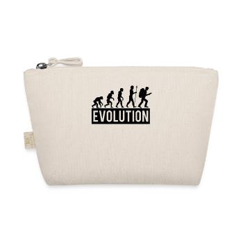 Geocacher Evolution GPS Geocaching Gift - Organic Pouch - nature - Front