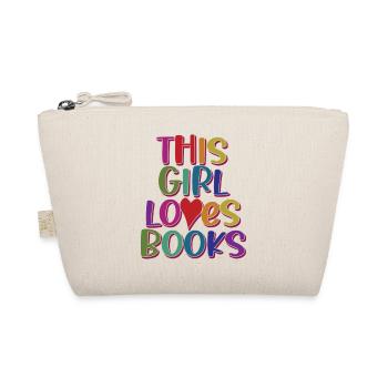 This Girl Loves Books Funny Book Reading Lovers - Trousse biologique - nature - Devant