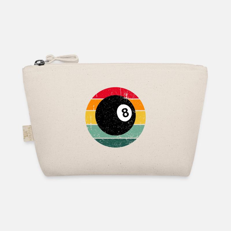 Vintage Retro Billiard Billard Pool Billardkugel Bio-Täschchen
