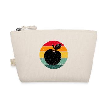 Vintage Retro Apple Fruit Apple Tree Gift Idea - Organic Pouch - nature - Front