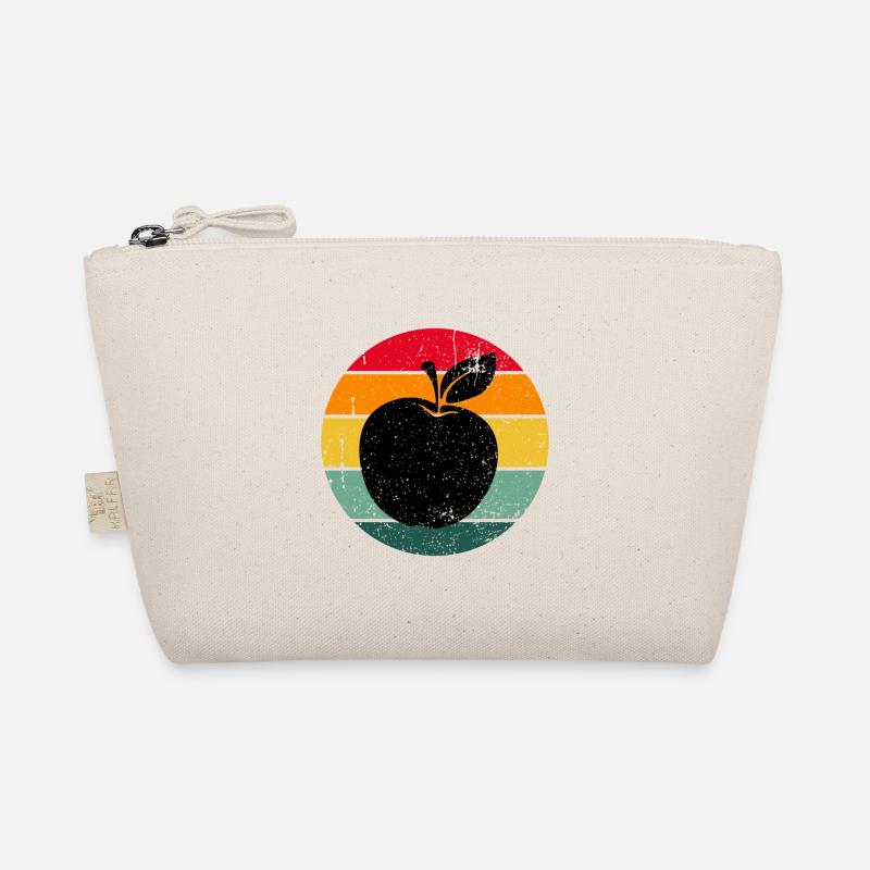 Vintage Retro Apfel Obst Apfelbaum Geschenkidee Bio-Täschchen