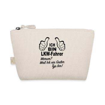LKW Fernfahrer Trucker Geiler LKW-Fahrer Geschenk - Bio-Täschchen - Natur - Vorne