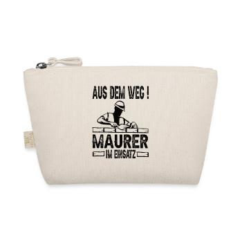 Aus dem Weg Maurer Im Einsatz - Bio-Täschchen - Natur - Vorne