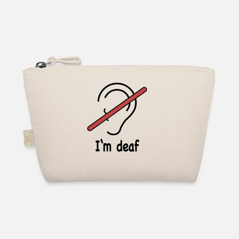 I'm deaf - Bio-Täschchen - Natur