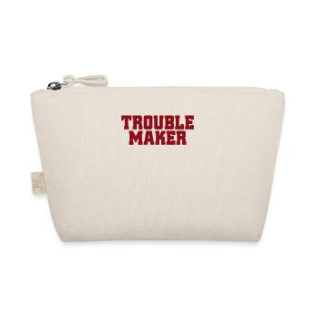 Trouble Stress Ennuis Inscription My Name Is Trouble - Trousse biologique - nature - Devant