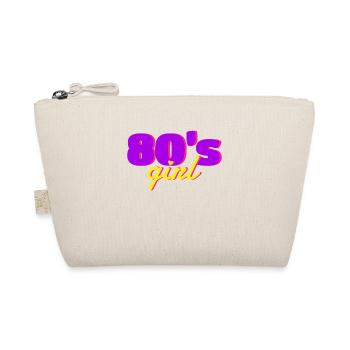 80er Mädchen 80er Party - Bio-Täschchen - Natur - Vorne