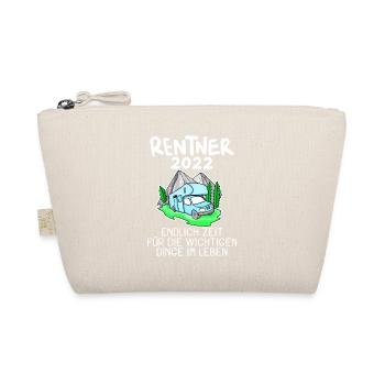 Rentner 2022 Rente Wohnwagen - Bio-Täschchen - Natur - Vorne