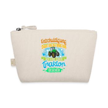 Traktor Lustiger Spruch Kinder - Bio-Täschchen - Natur - Vorne