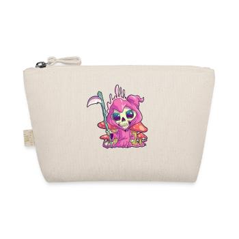 Kawaii Grim Reaper Skull Pastel Goth Cute Creepy D - Organic Pouch - nature - Front