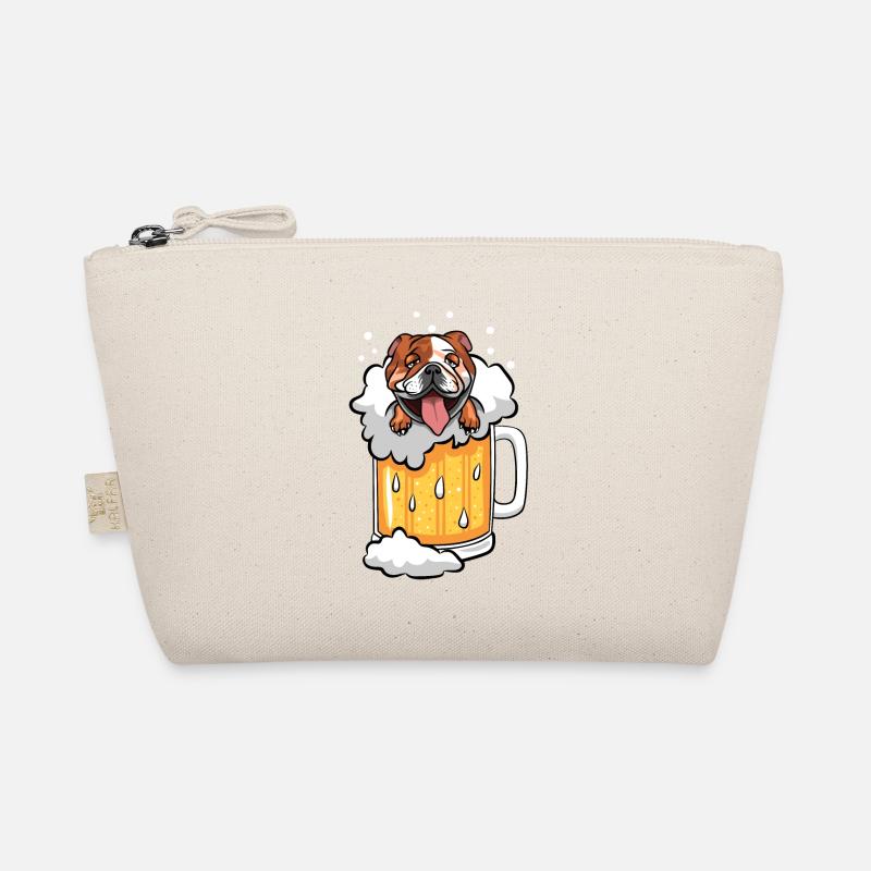 Bouledogue anglais dans un verre de bière Trousse biologique