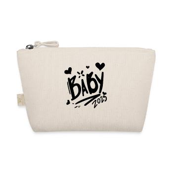 Baby 2023 - Neugeborenes 2023 Baby Geschenk - Bio-Täschchen - Natur - Vorne