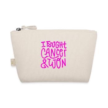 I FOUGHT CANCER & WON - Bio-Täschchen - Natur - Vorne