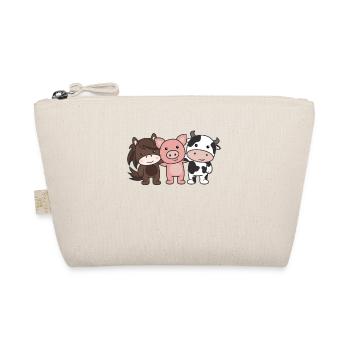 Cow Horse Pig Farm cute animals - Organic Pouch - nature - Front