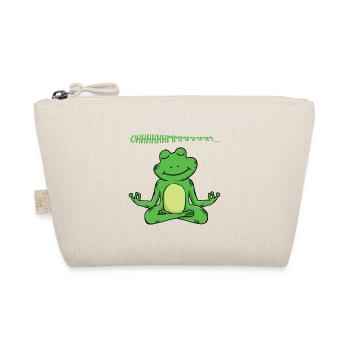 Chemise drôle de professeur de yoga Ohm Frog Yoga - Trousse biologique - nature - Devant