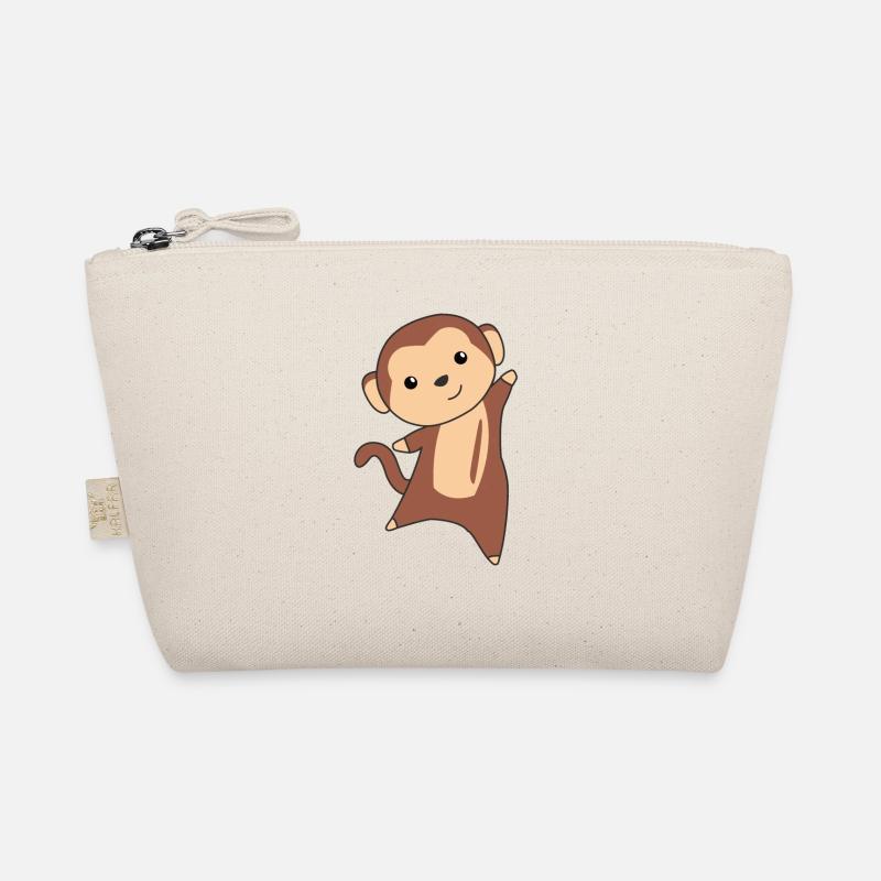Monkey cute animals in the jungle funny monkeys Organic Pouch