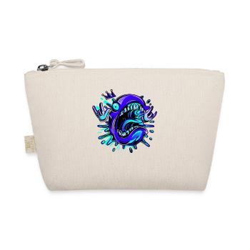 Crazy fish head with crown No.11 - Organic Pouch - nature - Front