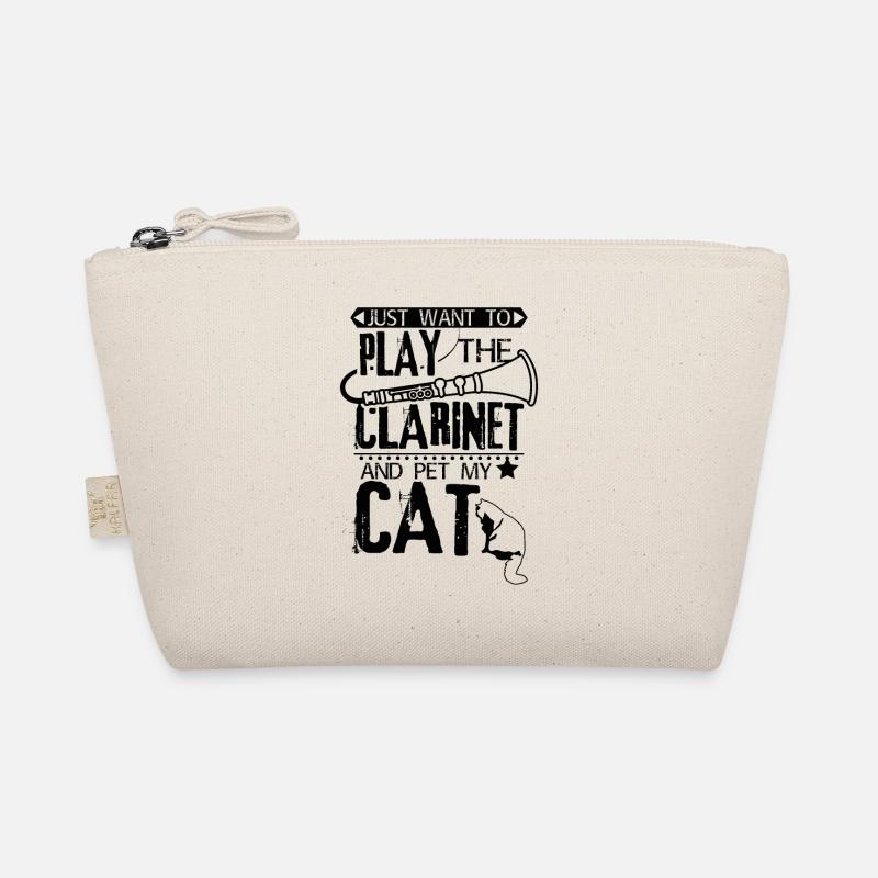 Clarinet cat Organic Pouch