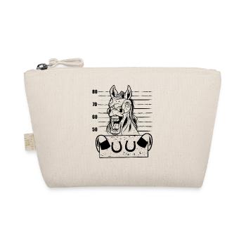Horse Riding polygonal Horses Profile Horse - Organic Pouch - nature - Front