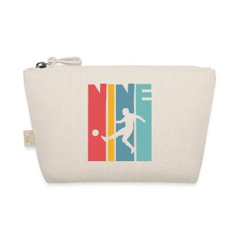 Football 9 years children's birthday party - Organic Pouch - nature - Front