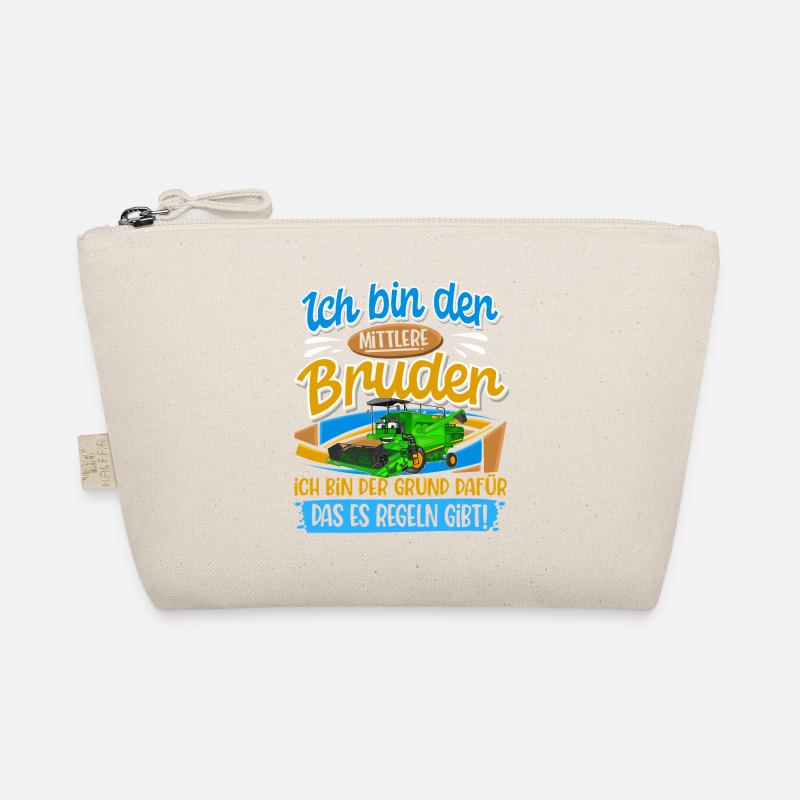 Mähdrescher Mittlerer Bruder - Bio-Täschchen - Natur