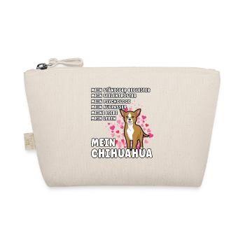 Mein Chihuahua Hundehalter Hundeliebhaber - Bio-Täschchen - Natur - Vorne