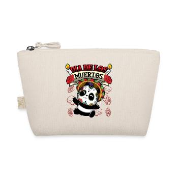 Dia De Los Muertos Animals Panda - Bio-Täschchen - Natur - Vorne