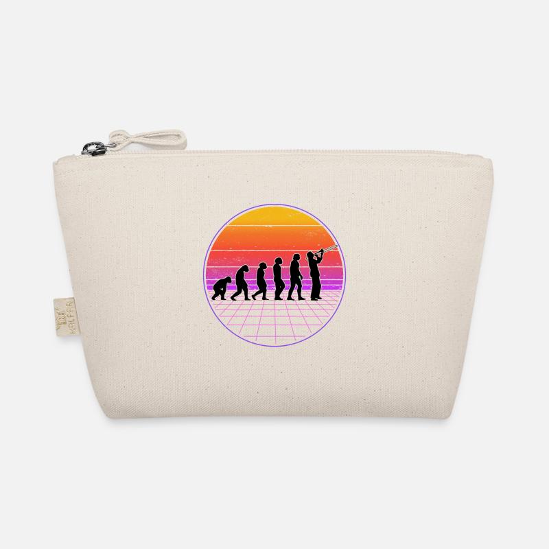 Posaune Evolution Vaporwave Posaunist Geschenk Bio-Täschchen