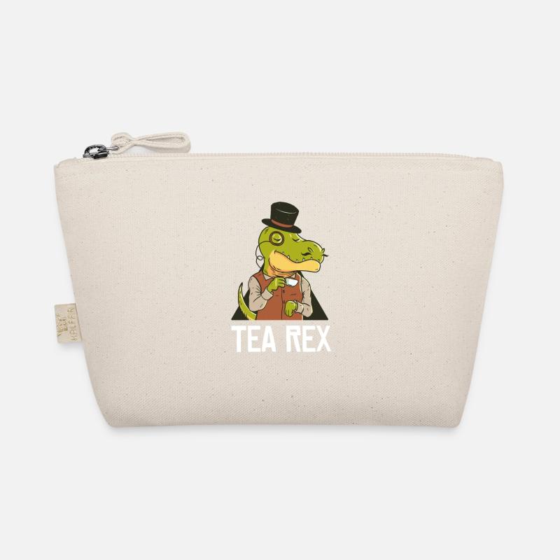 T-Rex Dinosaurier mit Tee Tea Rex Tyrannosarus - Bio-Täschchen - Natur