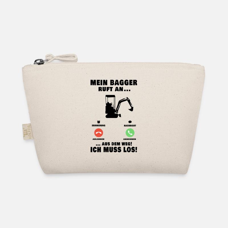 Mein Bagger ruft an Baggerführer Baggerfahrer - Bio-Täschchen - Natur