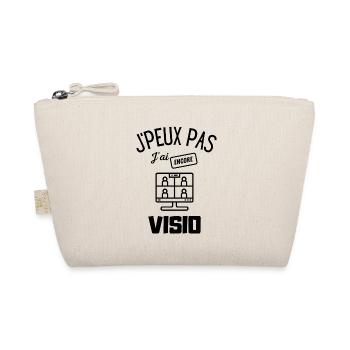 je peux pas j'ai visio, idée cadeau télétravail - Trousse biologique - nature - Devant