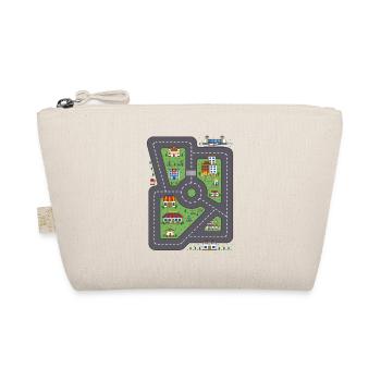 Toy Car Back Massage Parents Car Carpet - Organic Pouch - nature - Front