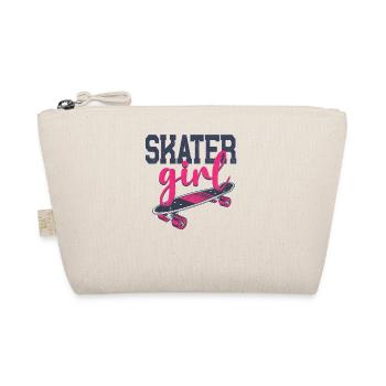 Skateboard Vintage Skater Girl - Trousse biologique - nature - Devant