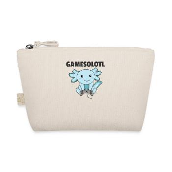 Axolotl Gamesolotl süße Tiere für Gamer - Bio-Täschchen - Natur - Vorne