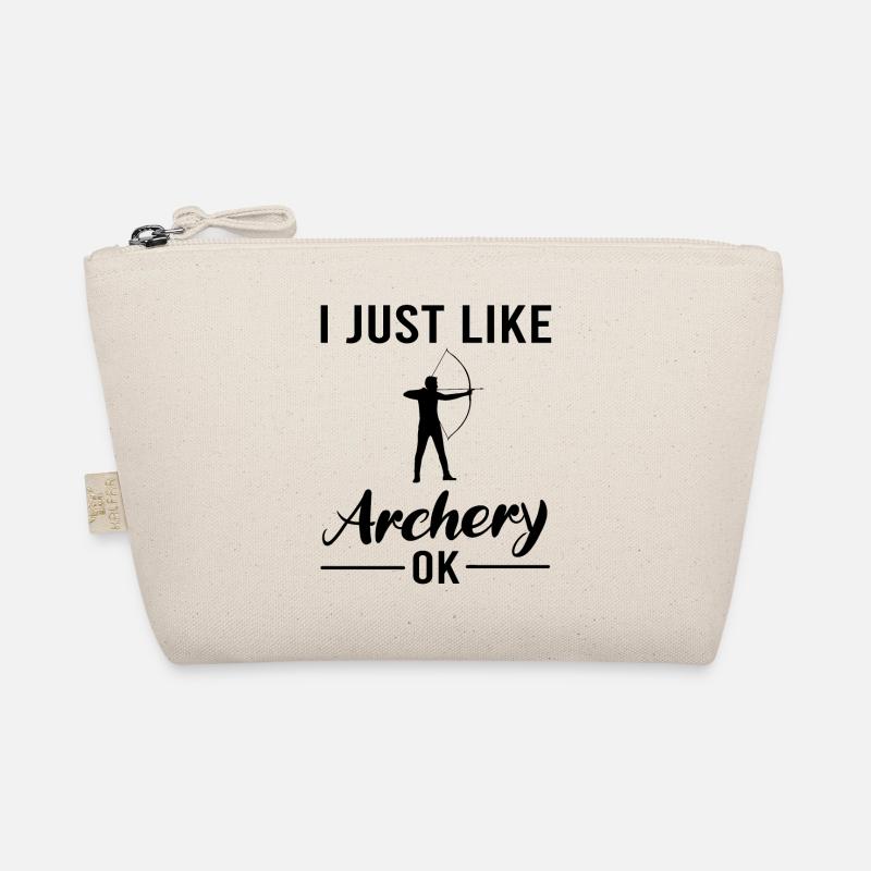 Bogenschießen Bogenschütze Bogen Cooler Spruch Bio-Täschchen