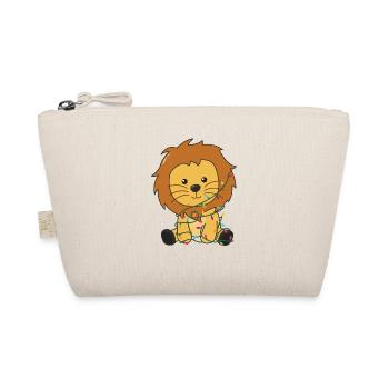 Lion Christmas Snow Winter Animals Lions - Organic Pouch - nature - Front