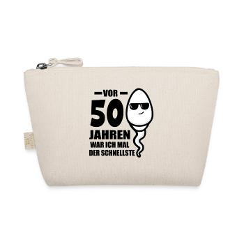 50. Geburtstag 50. Jahrestag 50 Jahre 50. Jubiläum - Bio-Täschchen - Natur - Vorne