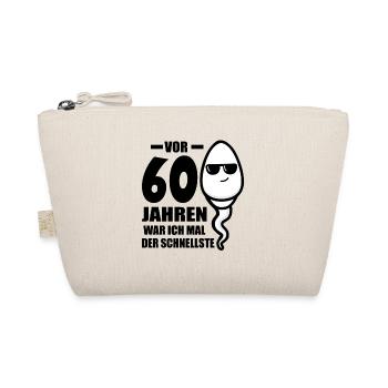 60. Geburtstag 60. Jahrestag 60 Jahre 60. Jubiläum - Bio-Täschchen - Natur - Vorne