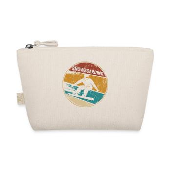 Snowboard Winter Sport Snowboarder Geschenkidee - Bio-Täschchen - Natur - Vorne