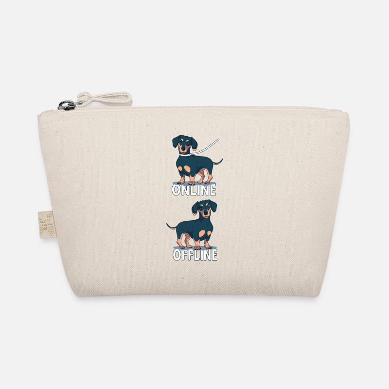 Teckel avec laisse et drôle de sort canin Trousse biologique