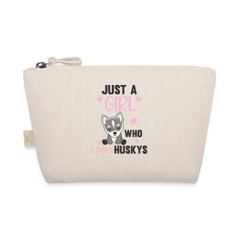 Just A Girl Who Loves Husky chien husky - Trousse biologique - nature - Devant