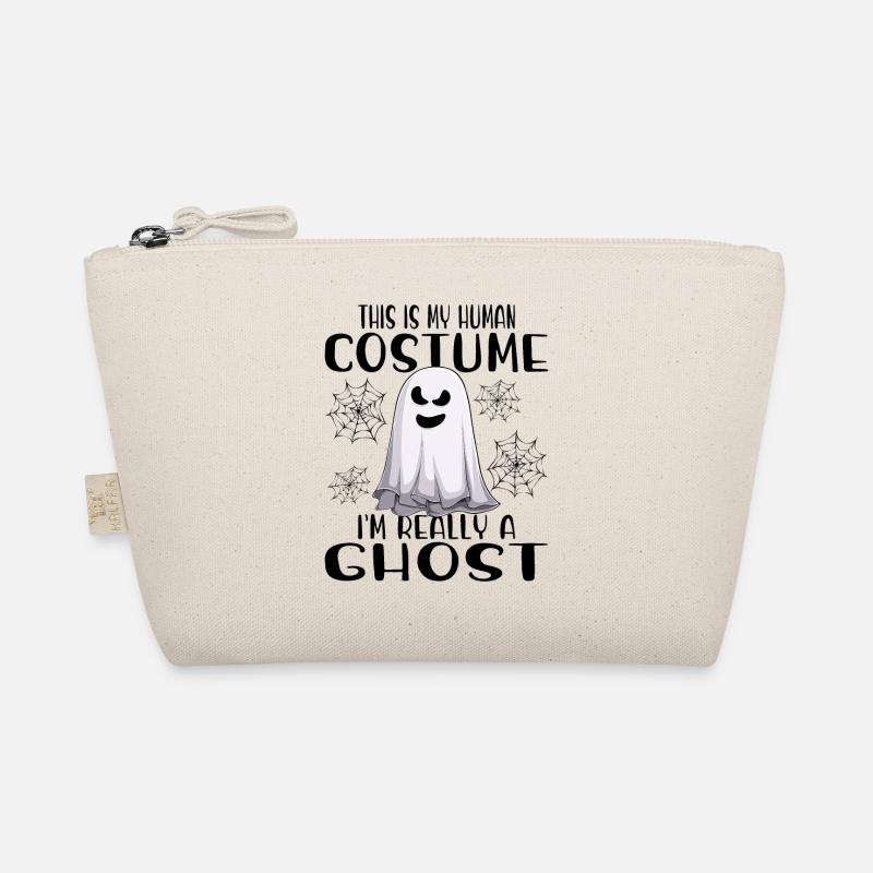 THIS IS MY HUMAN COSTUME I'M REALLY A GHOST GEIST Organic Pouch