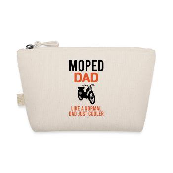 Moped Papa Father Moped Moped Driver Gift Men - Organic Pouch - nature - Front